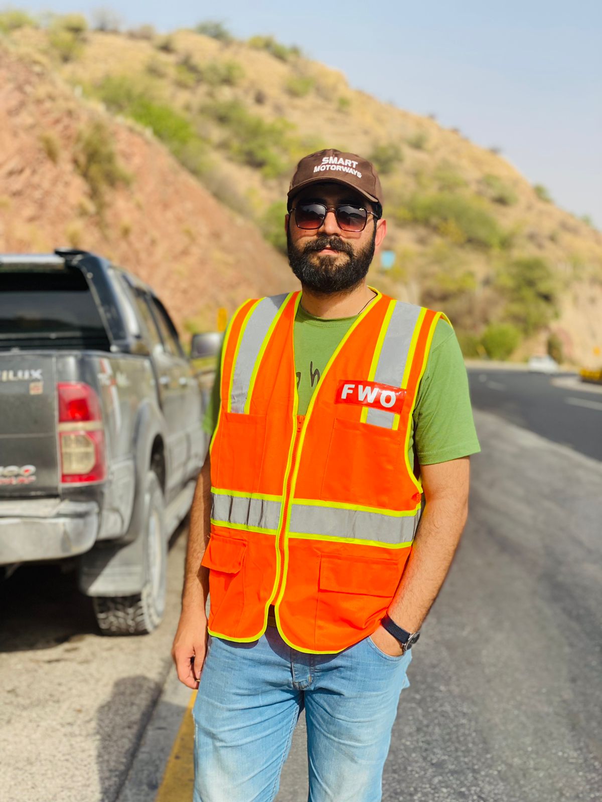 On the M2 Motorway with Frontier Works Organization