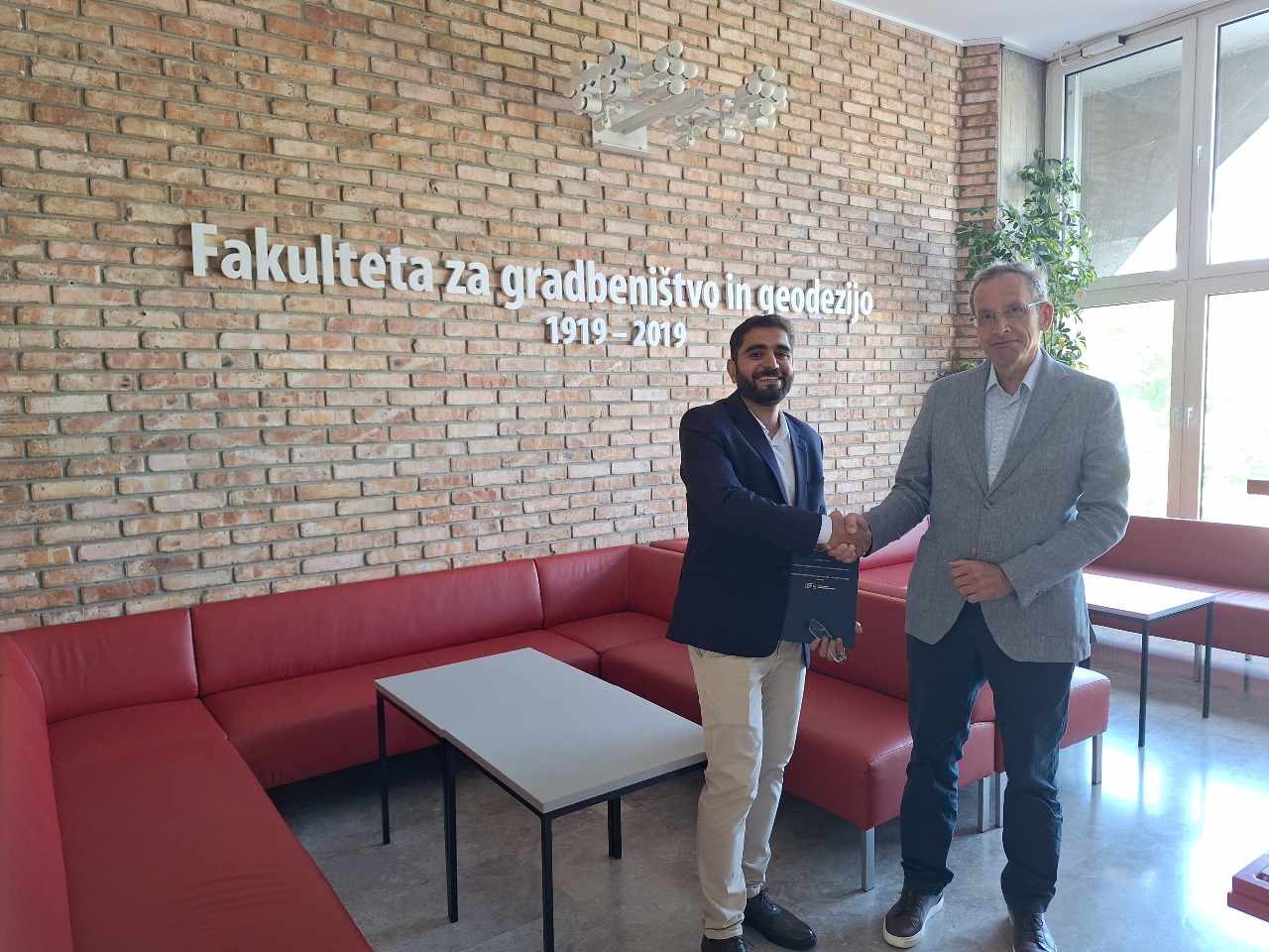 With Prof. Žiga Turk at FGG, University of Ljubljana